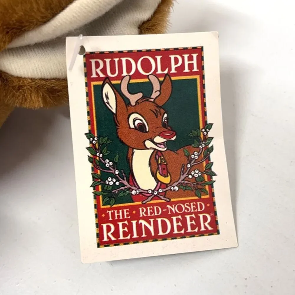 Vintage 1994 Rudolph The Red Nose Reindeer Plush By Play by Play - NEW with Tags